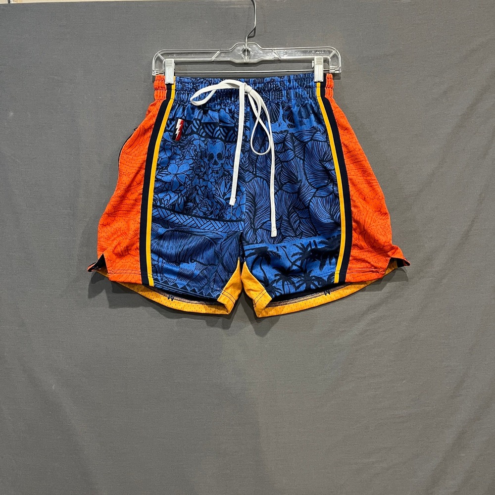 Collect & Select Heavyweight Mesh‎ Shorts Mens Small Warriors Swingman Hawaii